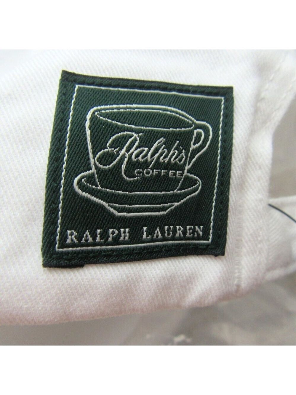 Polo Ralph Lauren Ralph's Coffee New York NYC Baseball Hat Cap White NEW - Picture 7 of 14